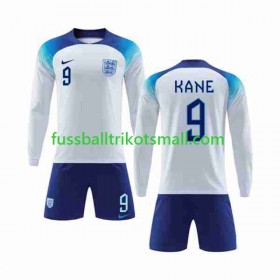 Fußballtrikots England Kane 9 Kinder FIFA WM 2022 Langarm Heimtrikotsatz kaufen